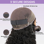 HairHive Loose Deep Invisi-Drawstring 360 Lace Glueless Wig Bleached Knots Human Hair Wig