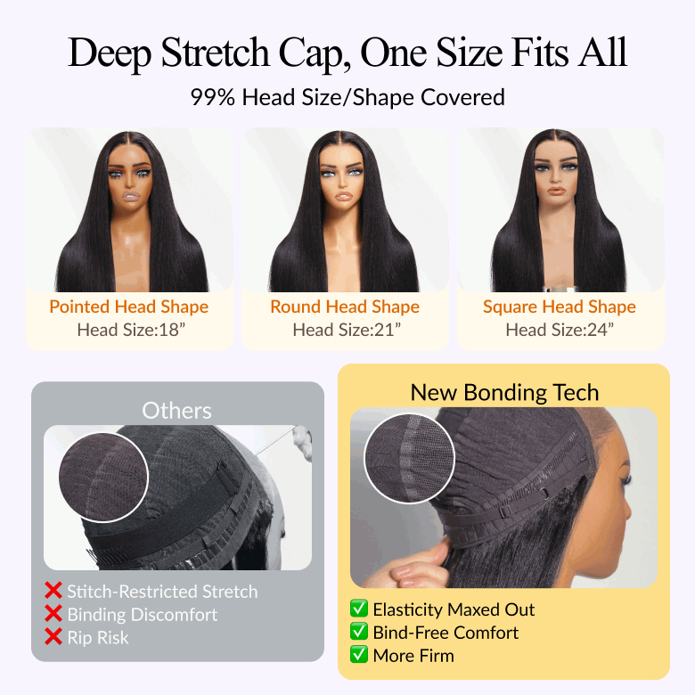 Sunber 200% Density Effortlessly Feathered Hairstyles 7x5 Pre Cut Lace Wig With Layered Haircuts