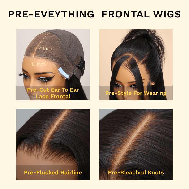 Sunber Body Wave 13x4 Pre-Everything 150% Density Glueless Frontal Wig – Pre-Plucked Hairline & Elastic Drawstring Flash Sale