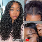 HairHive M-Cap Water Wave Pre Cut 9x6 HD Lace Wear Go Glueless Wigs Pre Bleached Tiny Knots Wet And Wavy Lace Front Wigs Human Hair