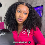 HairHive Kinky Curly Wear Go Wigs 7x5 HD Lace Pre Cut Lace Closure 100% Glueless Wigs
