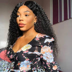 Kinky Curly Virgin Human Hair 3 Bundles With 4x4 Lace Closure