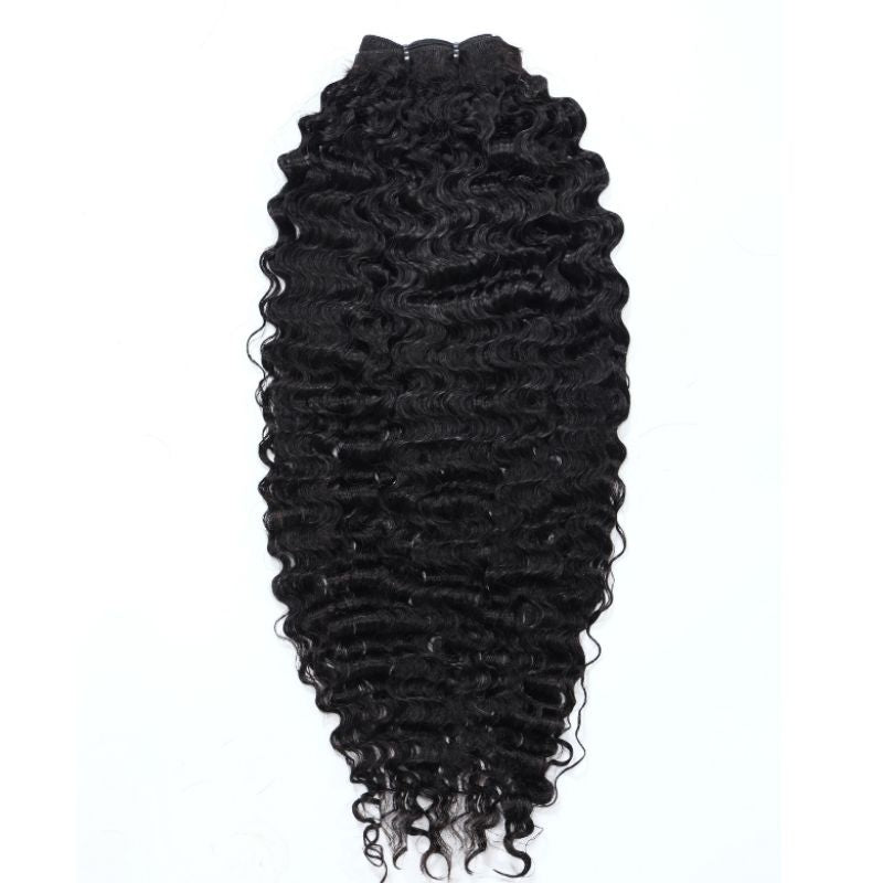 Sunber 3 Pcs/Pack Natural Black Color Indian Infinity Deep Curly Human Virgin Hair 3 Bundles