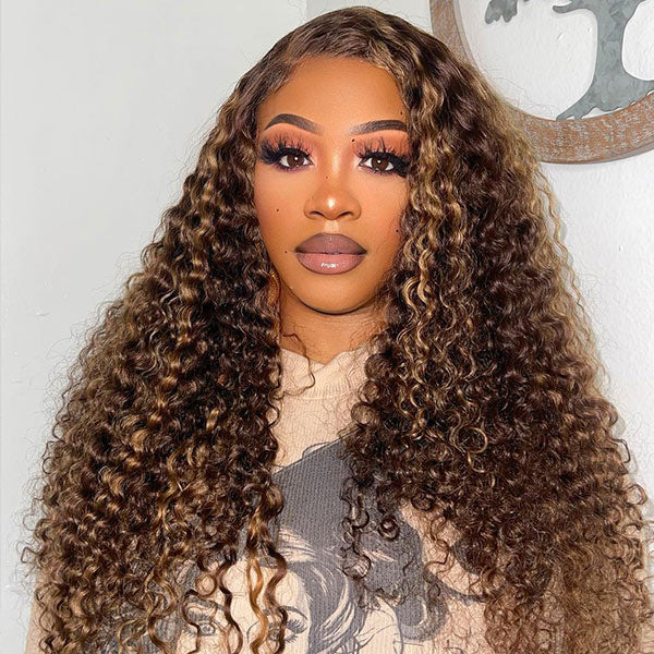 HairHive M-cap 4/27 Highlight Water Wave Pre Cut 9x6 Lace Wear Go Glueless Wigs Invisible Knots Giving Scalp