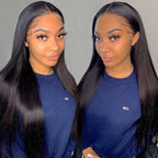 Sunber 180% Density Soft and Silk Straight Full Lace Wig For Women