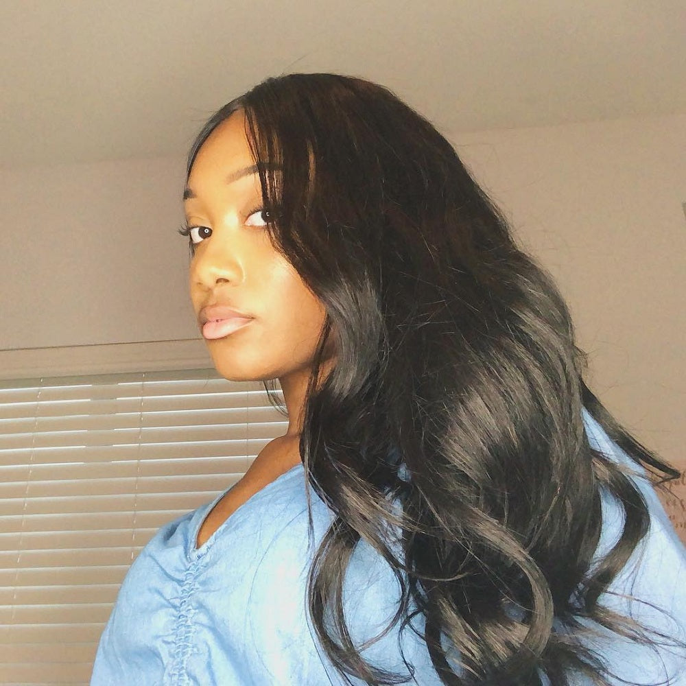 Straight 3Bundles Human Hair Weave  for Black Woman