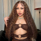 Flash Sale | Kinky Curly 4/27 Highlight Ombre Pre-Cut 7x5 Lace Wear Go Wig
