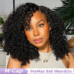 Subscribers-Only M-Cap Pre-Cut 9x6 HD Lace Kinky Curly Wear Go Wig Bleached Tiny Knots 100% Glueless Wig
