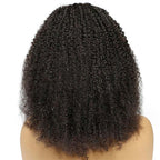 Afro Curly 4x4 Lace Closure Wigs Preplucked Human Hair Skin Melt Lace Wigs for Women
