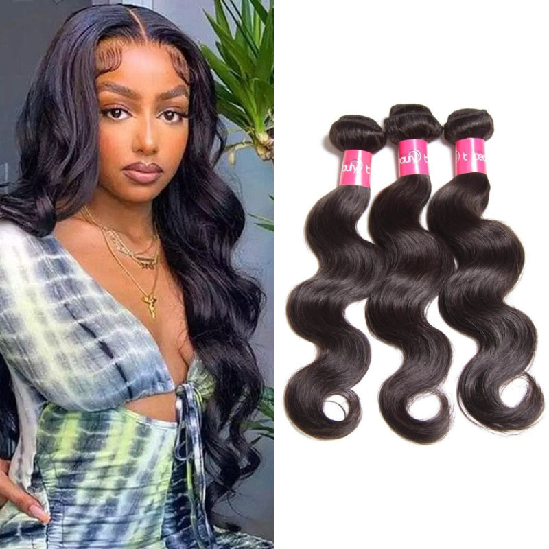 Straight 3Bundles Human Hair Weave  for Black Woman