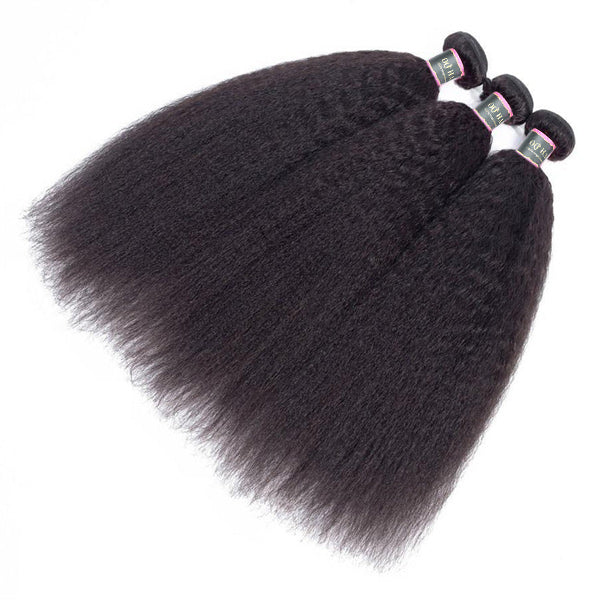 Kinky Straight Unprocessed Virgin Human Hair Bundles 1/3/4 Pcs