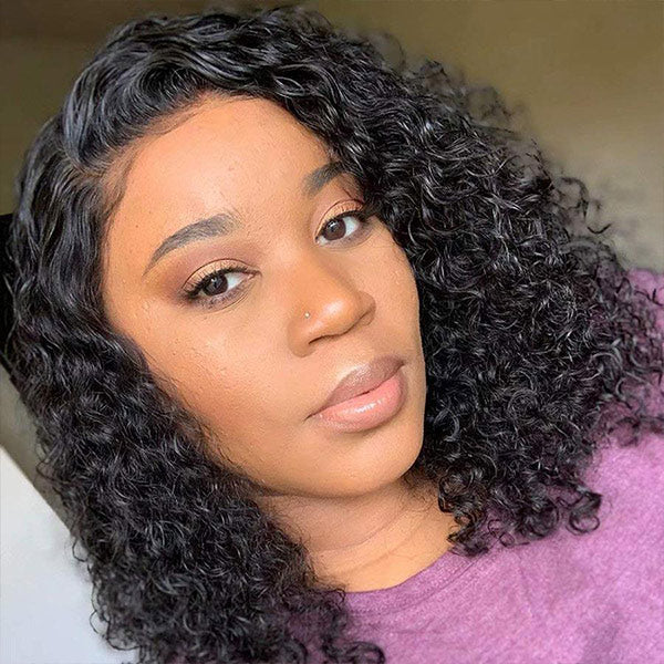 Pre-Plucked Water Wave Short Bob Wigs 13x4 13x6 4x4 HD Lace Frontal Wig 100% Human Hair Wig
