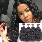 9A Natural Wave Human Hair 4 Bundles Natural Black