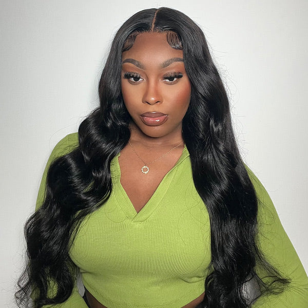 HairHive Body Wave Wear Go Glueless Wigs Pre Cut 7x5 HD Lace Human Hair Wigs With Baby Hair