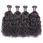 9A Natural Wave Human Hair 4 Bundles Natural Black