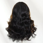 Sunber 7x5 Pre Cut Lace Caramel Honey Brown Highlights Body Wave Wig With Bye Bye Knots Flash Sale