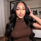 HairHive Body Wave Hair Wear & Go Glueless Wigs 7x5 Pre Cut HD Lace Closure Wigs With Pre Plucked Nautral Hairline
