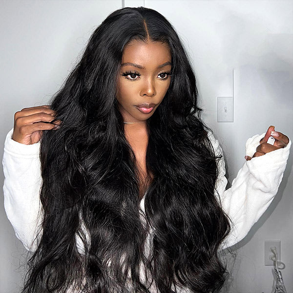 HairHive Body Wave Wear Go Glueless Wigs Pre Cut 7x5 HD Lace Human Hair Wigs With Baby Hair