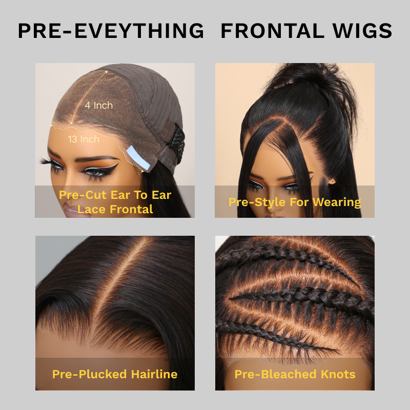 Sunber 13x4 Pre-Everything Wig With Loose Wave Face-Framing Layers And Side-Swept Bangs With Drawstring  Glueless Human Hair Wig