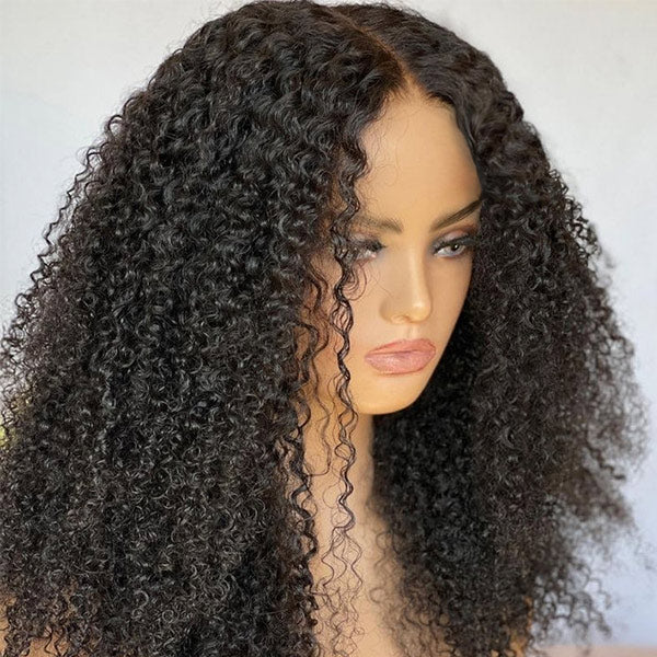 Subscribers-Only Afro Curly Wear Go Wig Pre Cut 7x5 HD Lace 100% Glueless Human Hair
