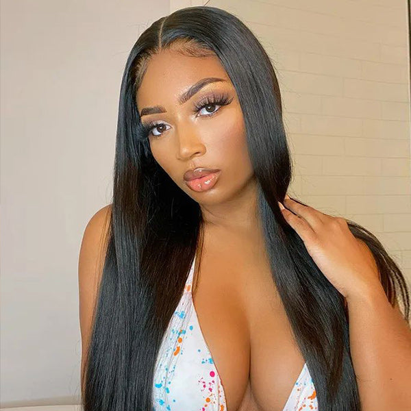 Exclusive Flash | Straight Hair Pre-Cut 7x5 HD Lace Bleached Knots Wear Go Glueless Wig