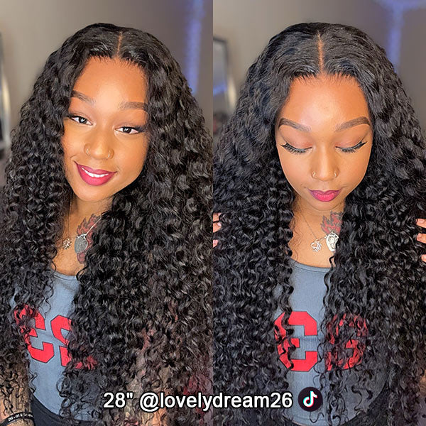 HairHive Water Wave Wear Go Wigs 7x5 HD Lace Real Glueless Lace Closure Wigs