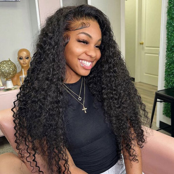 CLEARANCE |  Water Wave 13x4 HD Lace Frontal Wigs Pre-plucked Wet And Wavy Brazilian Human Hair Wigs