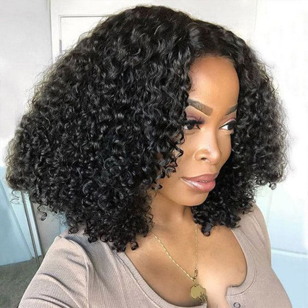 HairHive Wear Go Glueless Wigs Kinky Curly Pre Cut 7x5 HD Lace Closure Short Bob 100% Glueless Wig
