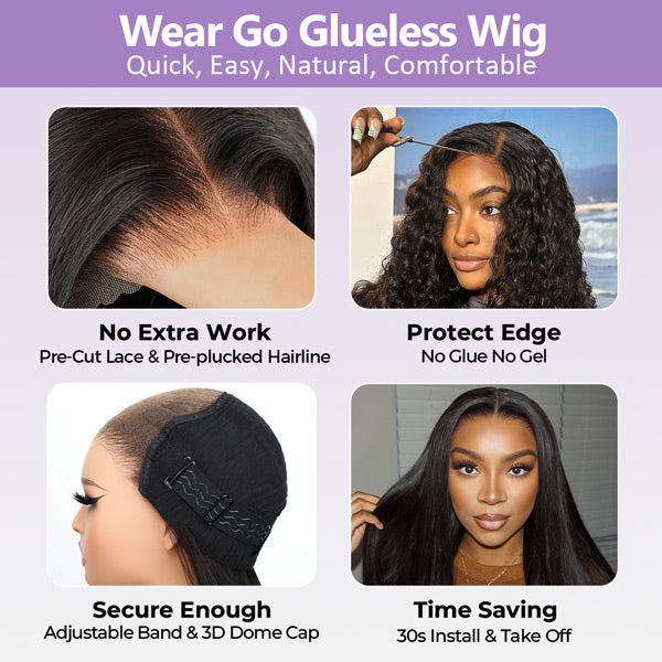 Pre-cut Lace Brown Wig With Blonde Highlight Wear Go Glueless Wig Straight 7x5 Lace Wig Preplucked with Natural Hairline