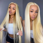 Straight 613 Bundles Human Virgin Hair No Split & Full End Blonde Color Hair Bundles