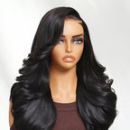 Sunber 200% Density Effortlessly Feathered Hairstyles 7x5 Pre Cut Lace Wig With Layered Haircuts