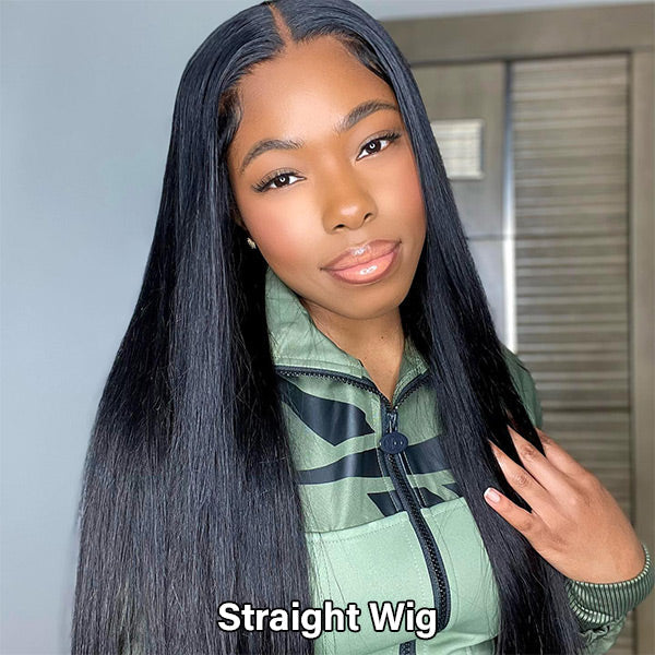 HairHive Pre Cut Lace Wear Go Glueless Wigs 4x4 Lace Closure Wigs PrePlucked With Human Hair