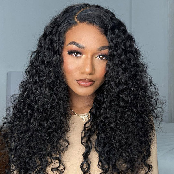 BOGO Deep Wave Pre-cut 7x5 HD Lace Wear Go Wig 100% Glueless Human Hair Wig