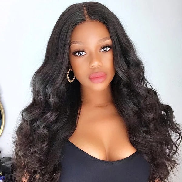 HairHive Body Wave Hair Wear & Go Glueless Wigs 7x5 Pre Cut HD Lace Closure Wigs With Pre Plucked Nautral Hairline