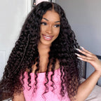 HairHive Deep Wave Wear Go Glueless Wig Bleached Knots Pre-cut 7x5 HD Lace Wig