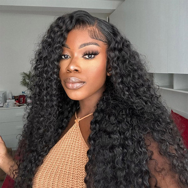 CLEARANCE |  Water Wave 13x4 HD Lace Frontal Wigs Pre-plucked Wet And Wavy Brazilian Human Hair Wigs