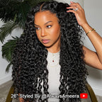 HairHive Water Wave Wear Go Wig Pre-cut 7x5 HD Lace Bleached Knots Wig With Pre-plucked Hairline