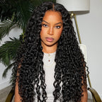 HairHive Water Wave Wear Go Wig Pre-cut 7x5 HD Lace Bleached Knots Wig With Pre-plucked Hairline