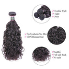 Natural Wave Unprocessed Virgin Human Hair Bundles 1/3/4 Pcs