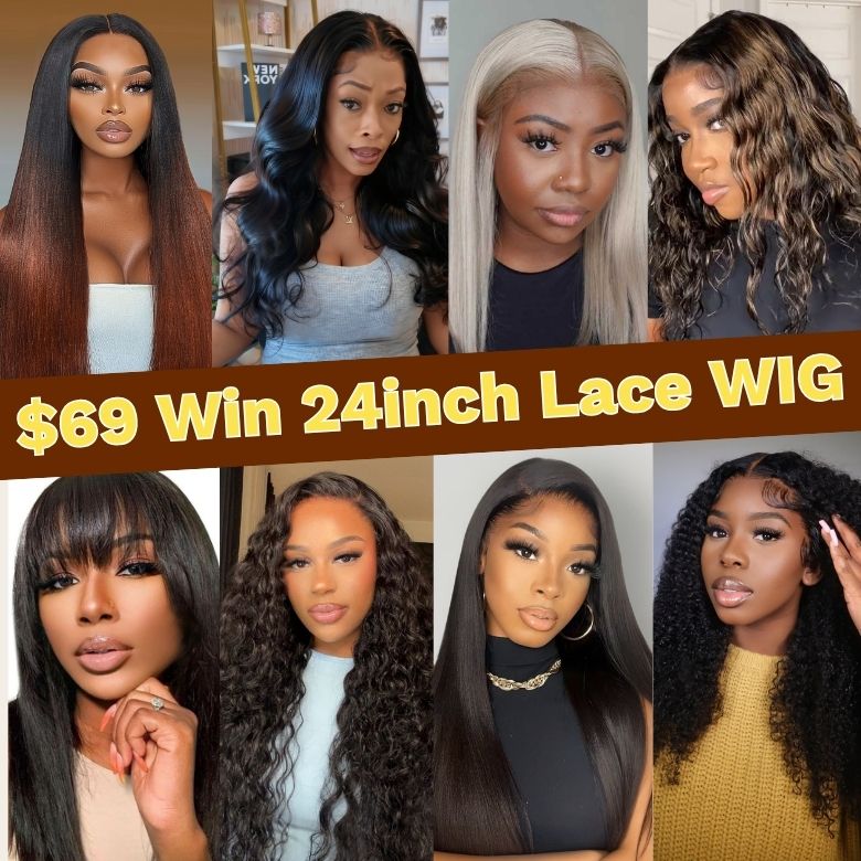Sunber $69 Mystery Box Win 24inch Bye Bye Knots Lace Wig And Surprise Gifts Flash Sale