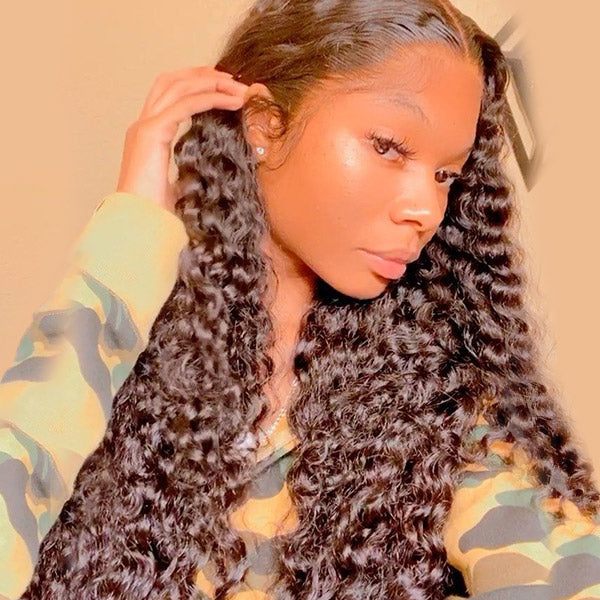 HairHive Wear Go Wigs Undetectable 13x6 HD Lace Front Wigs With Elastic Drawstring Glueless Human Hair Wigs Natural Look Beginner Friendly For Women