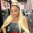 Blonde Ombre 1B/613 Hair Color 13x4 Lace Front Wig Colored Human Hair Wigs
