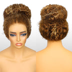 HairHive Water Wave Highlight Ombre 4/27 Wear Go Glueless Wig Pre-cut 360 Lace Frontal Wig