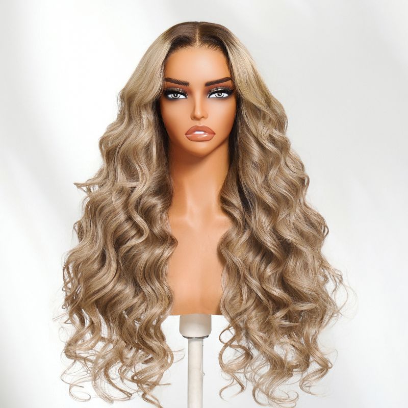 Sunber Ash Blonde Glow 13x4 Pre Everything Lace Frontal Body Wave Wig With Invisi Drawstring