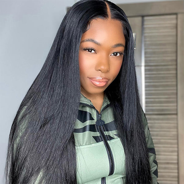 HairHive Pre Cut Lace Wear Go Glueless Wigs 4x4 Lace Closure Wigs PrePlucked With Human Hair