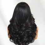 Sunber 200% Density Effortlessly Feathered Hairstyles 7x5 Pre Cut Lace Wig With Layered Haircuts