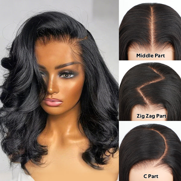 HairHive Side Part Pre Style MCap 9x6 HD Lace Body Wave Curls Wig Pre-Everything Lace Frontal Wig Put On and Go Glueless Wig