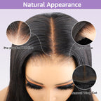 BOGO Straight Pre-cut  7x5 9x6 HD Lace Wear Go Wig Pre-plucked Natural Hairline