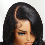 Sunber 13x4 Pre Everything Glossy Shoulder-Length Bob Lace Frontal Wig With Soft Vintage-Inspired Waves Flash Sale