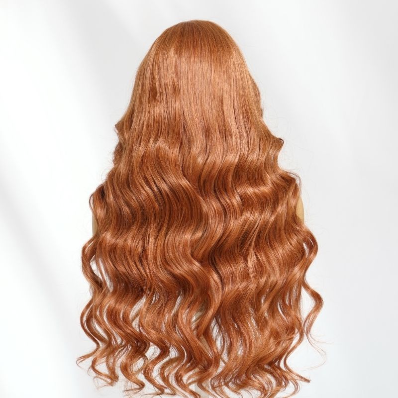 Sunber 13x4 Pre Everything Copper Brown Side-Parted Face-Framing Curls Lace Frontal Wig With Invisi Drawstring Flash Sale